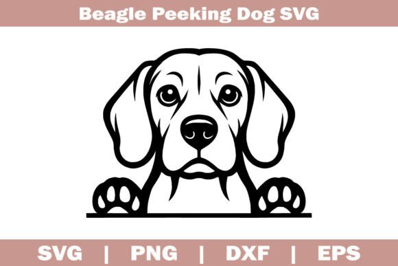 Beagle Peeking Dog SVG Review