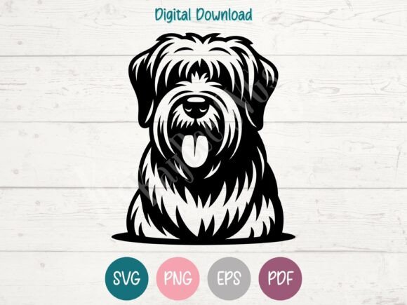 Briard Dog SVG PNG EPS PDF Design Review