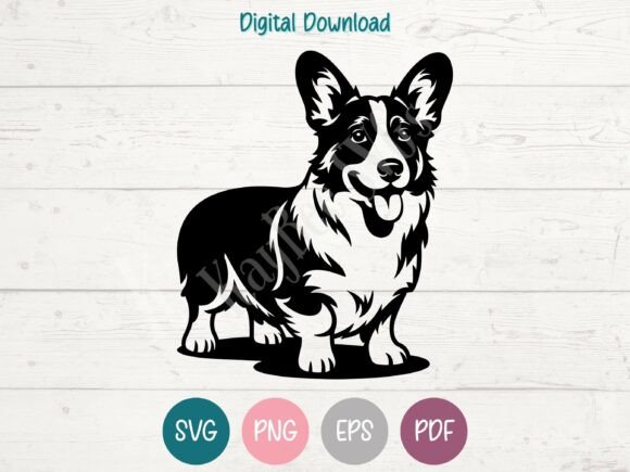 Cardigan Welsh Corgi Dog SVG PNG EPS Review