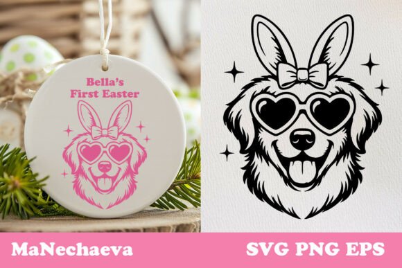 Cute Golden Retriever Easter Dog SVG Review