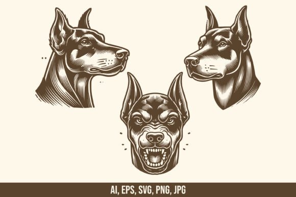Doberman Dog Head SVG Bundle Review