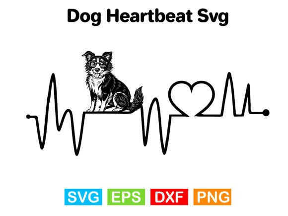 Dog Heartbeat Svg