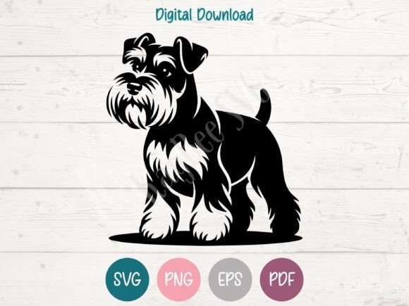 Miniature Schnauzer Dog SVG PNG EPS PDF Review