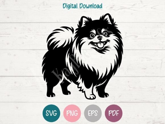 Pomeranian Dog SVG PNG EPS PDF Design Review