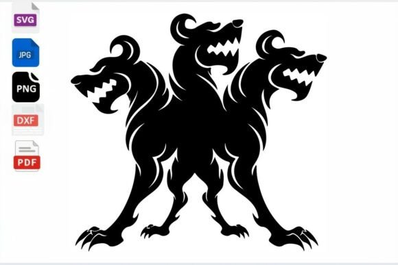 Three Headed Dog SVG Cerberus Review