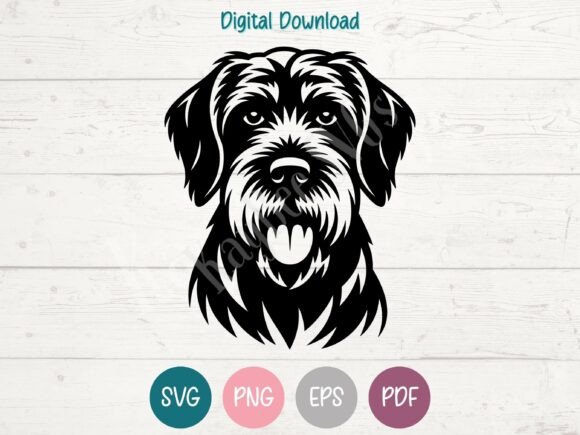 Wirehaired Pointing Griffon Dog SVG PNG Review
